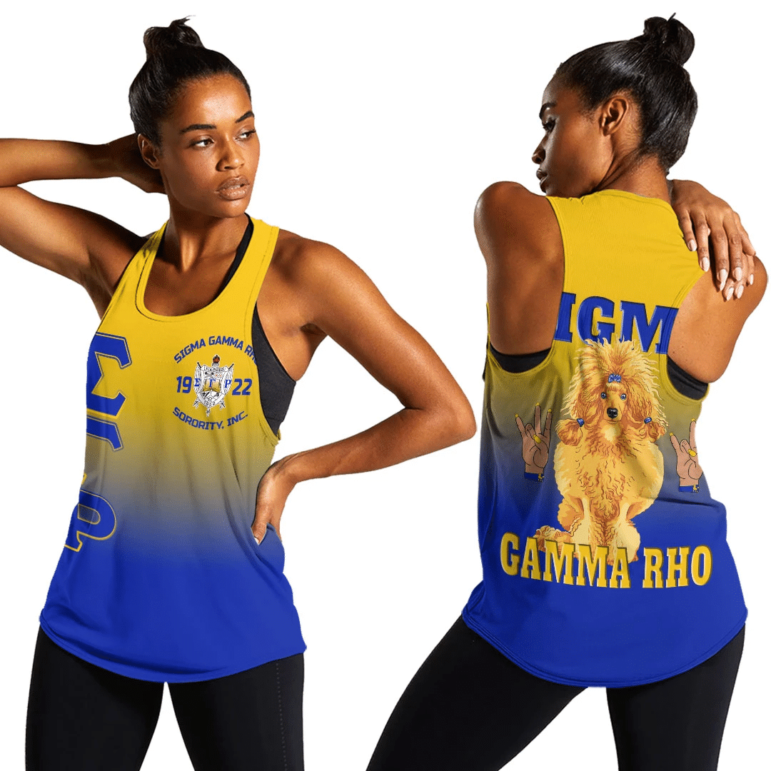 Sigma Gamma Rho Gradient Racerback Tank