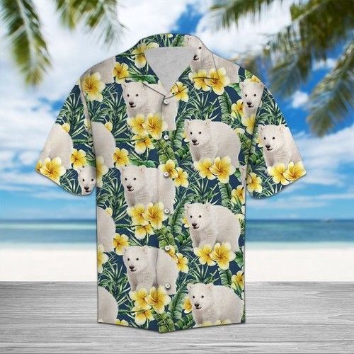 Polar Bear Frangipani Hawaii Shirt Summer Ha25627