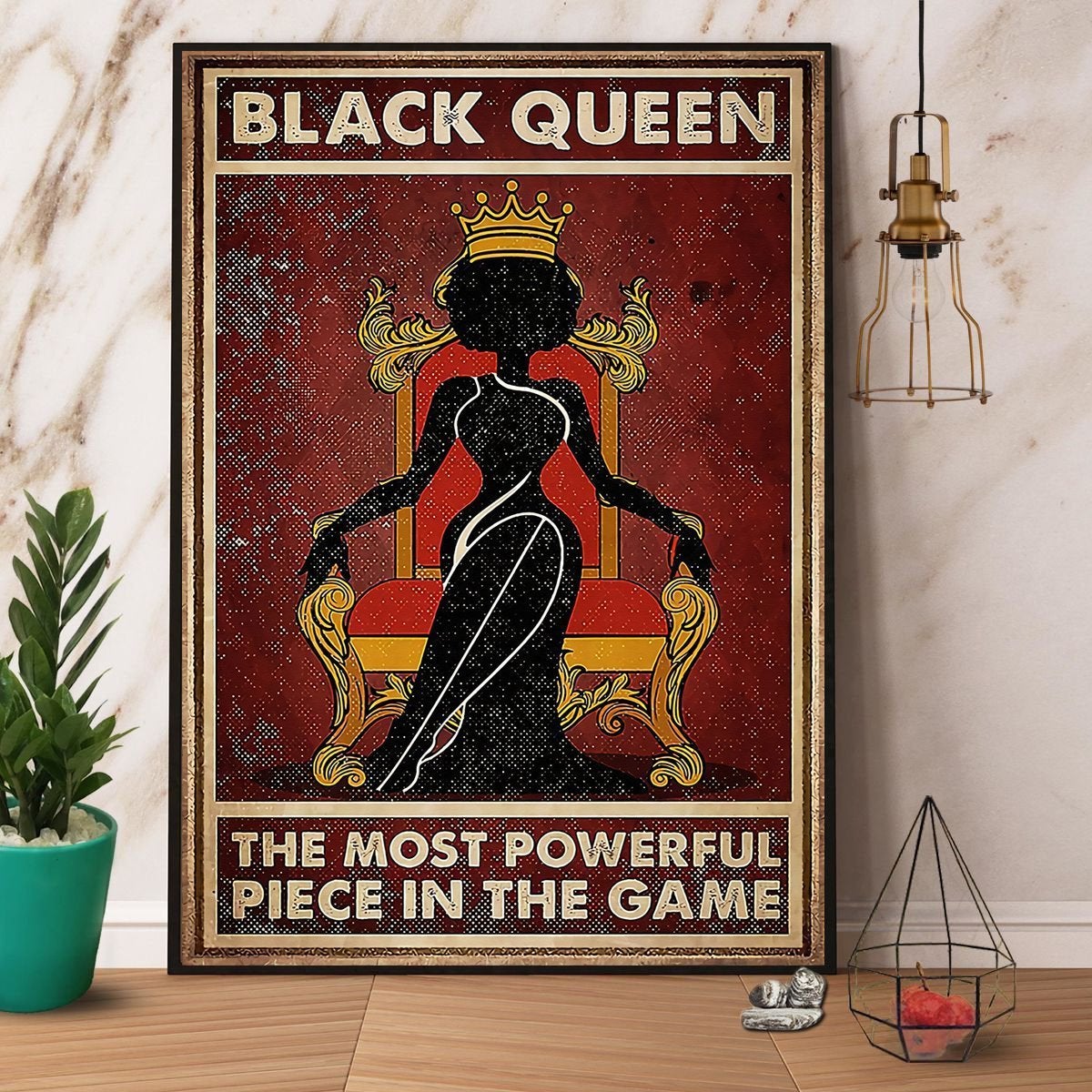 Black Queen The Most Powerful Piece In The Game Canvas And Poster, Canvas Prints, My Poster Wall, Canvas Wall Art, Wall Decor Visual Art