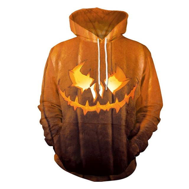 3D Print Halloween Pumpkin Hoodies