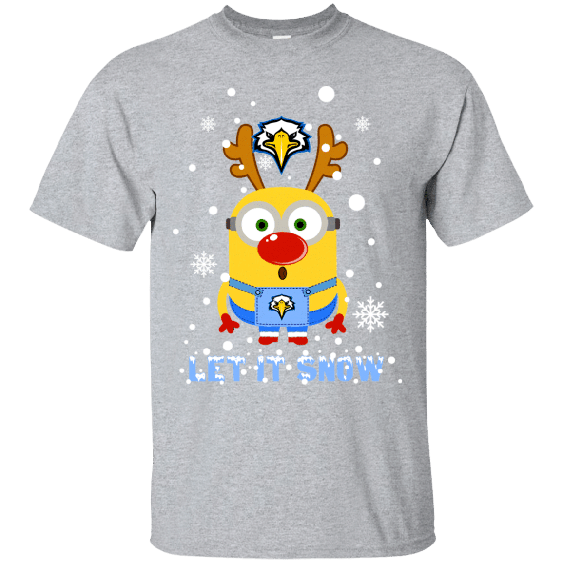 Check out this awesome Minion Morehead State Eagles Ugly Christmas Sweaters Let It Snow Ultra Cotton T-Shirt