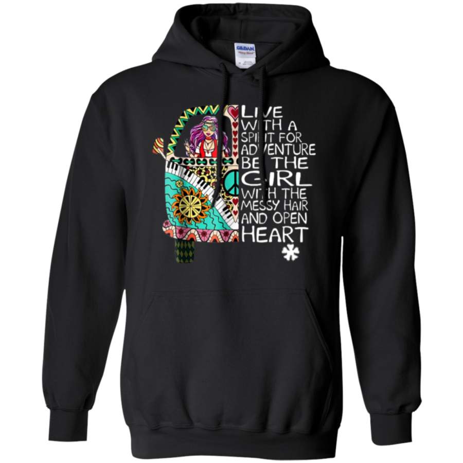 AGR Live With A Spirit For Adventure Be The Girl Hippie Shirt hoodie