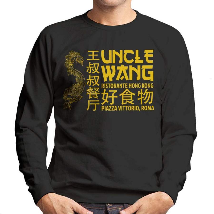 Way Of The Dragon Uncle Wangs Restaurant Men’s Sweatshirt