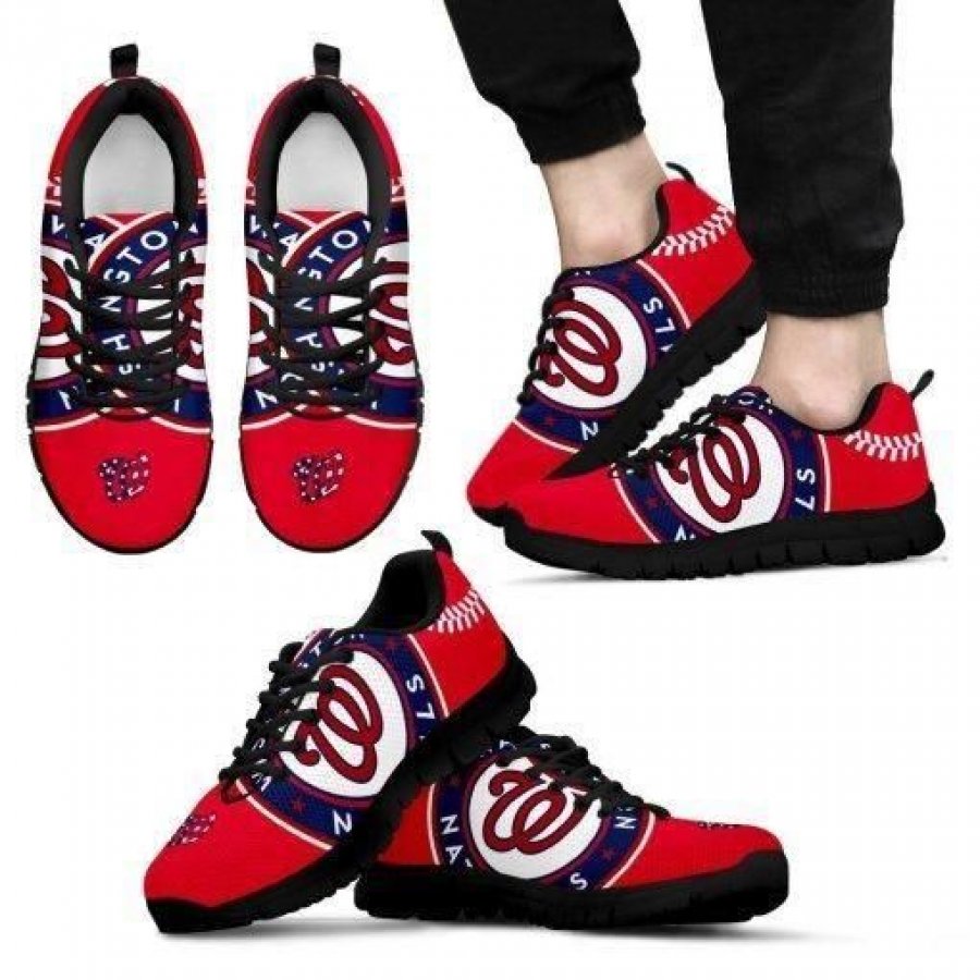 Washington Nationals Fan Custom Unofficial Running Shoes Sneakers Trainers