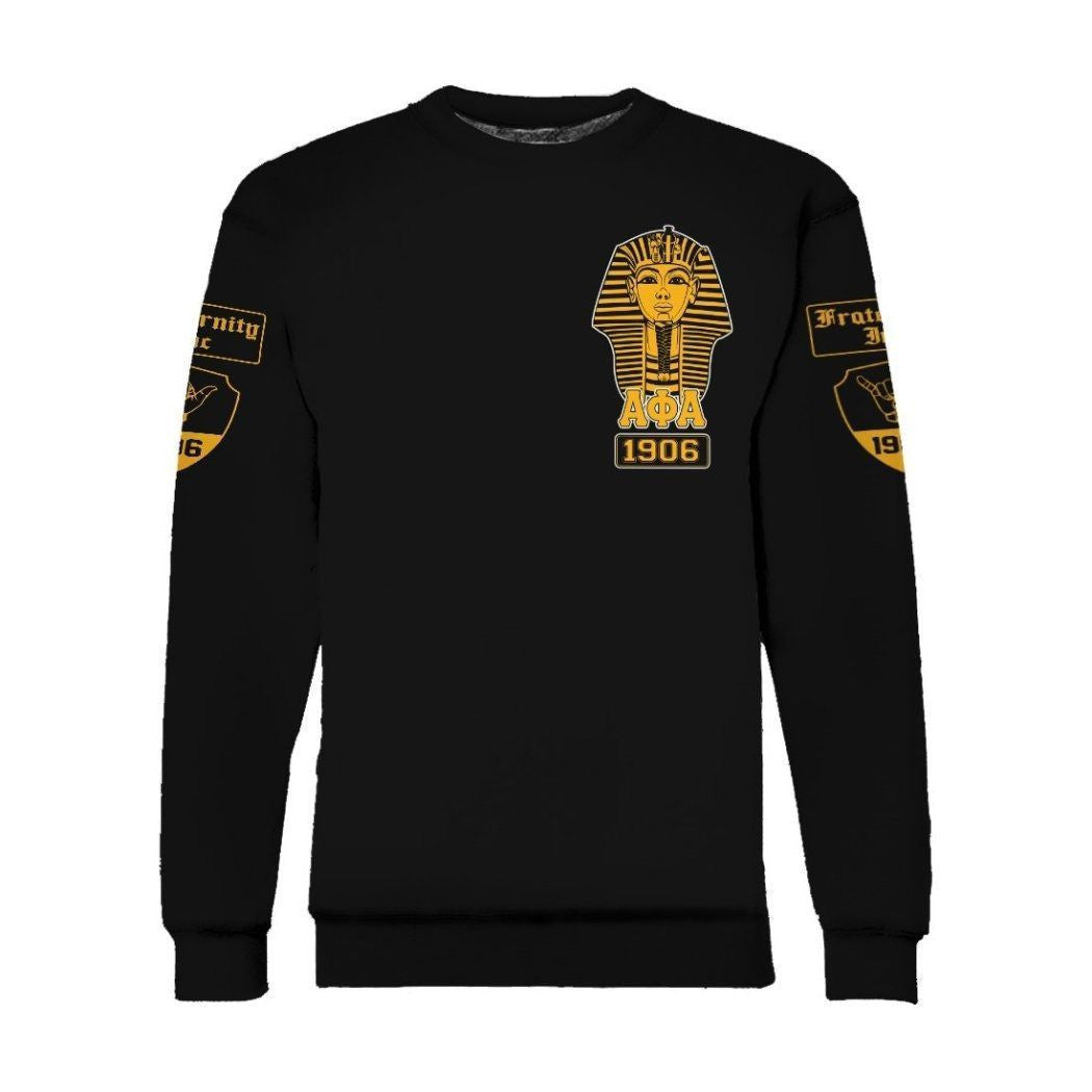 Fraternity Sweatshirt – Alpha Phi Alpha Ape Make Hand Sign 1906 Sweatshirt