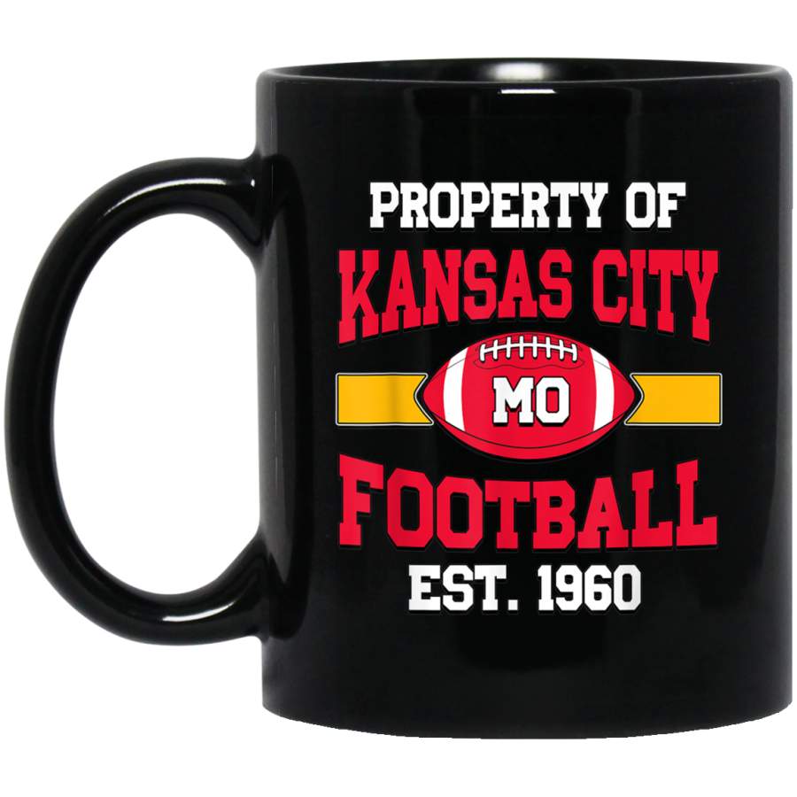 Kansas City Football Mug  Retro Vintage Football Design Mug