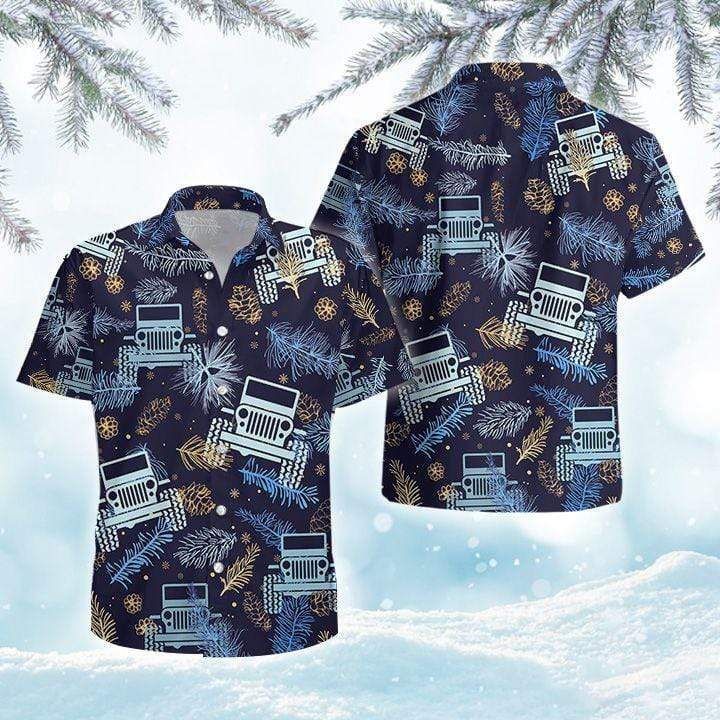 Order Cool Navy Jeep Unisex Hawaii Aloha Shirts Ha8173