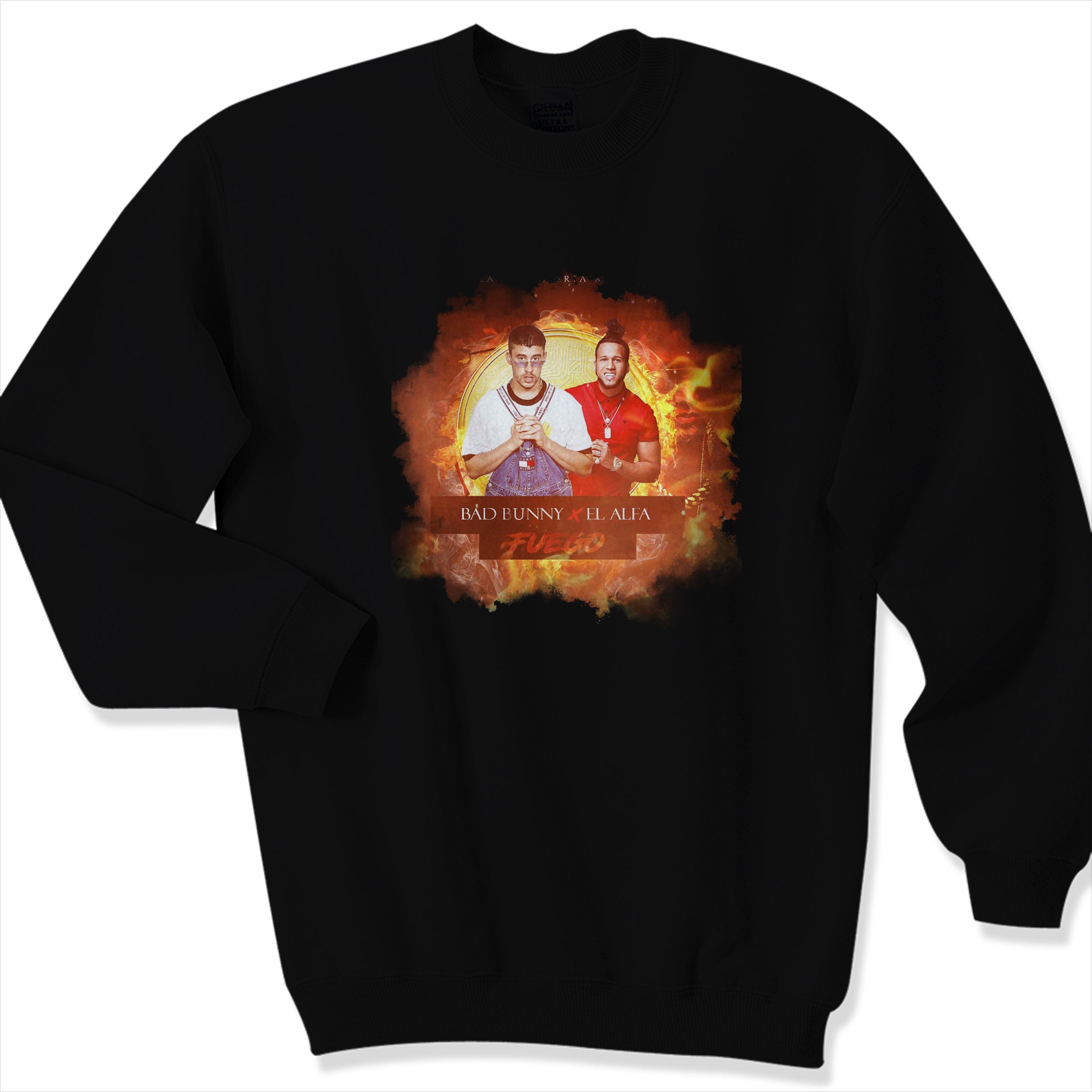 Bad Bunny X El Alfa Fuego Sweater Sweatshirt