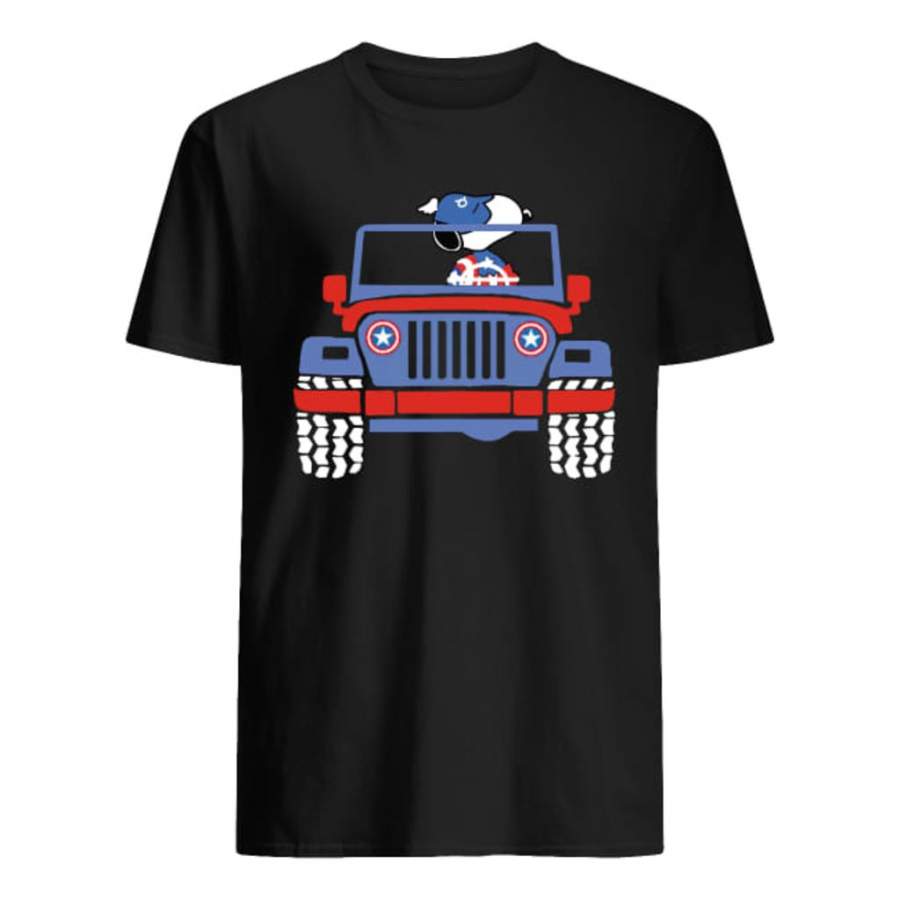 Snoopy Jeep Classic Men'S T-Shirt Unisex Shirt For Women/Men - T-Shirt New Fashion