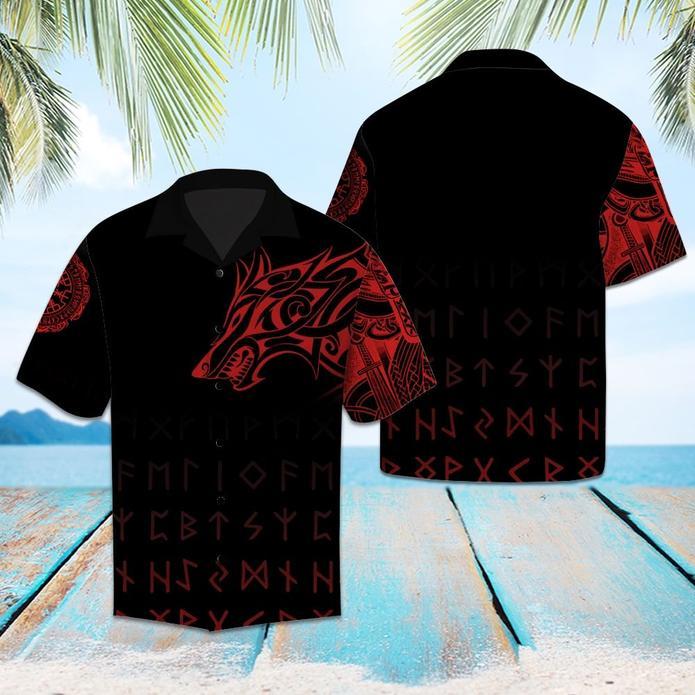 Amazing Viking Wolf Hawaii Shirt Unisex Adult Ha83256