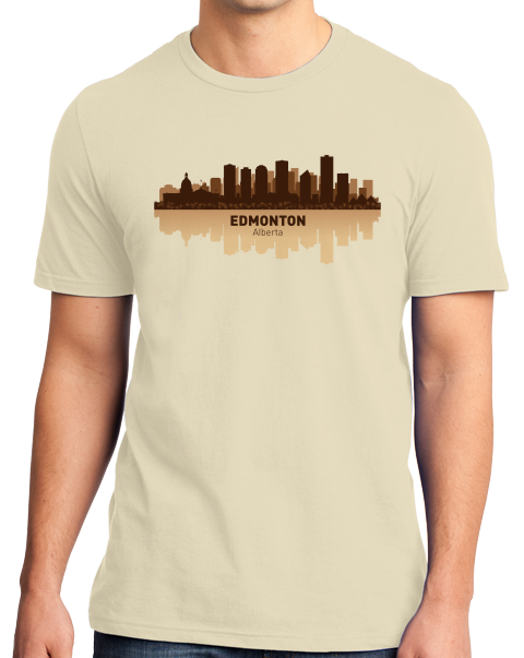 Edmonton, Canada City Skyline – Edmonton Oilers Love Pride Home T-Shirt