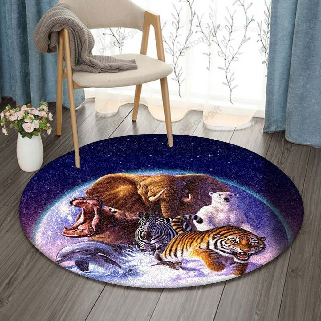 Animal Magic Round Rug Pistons Gift