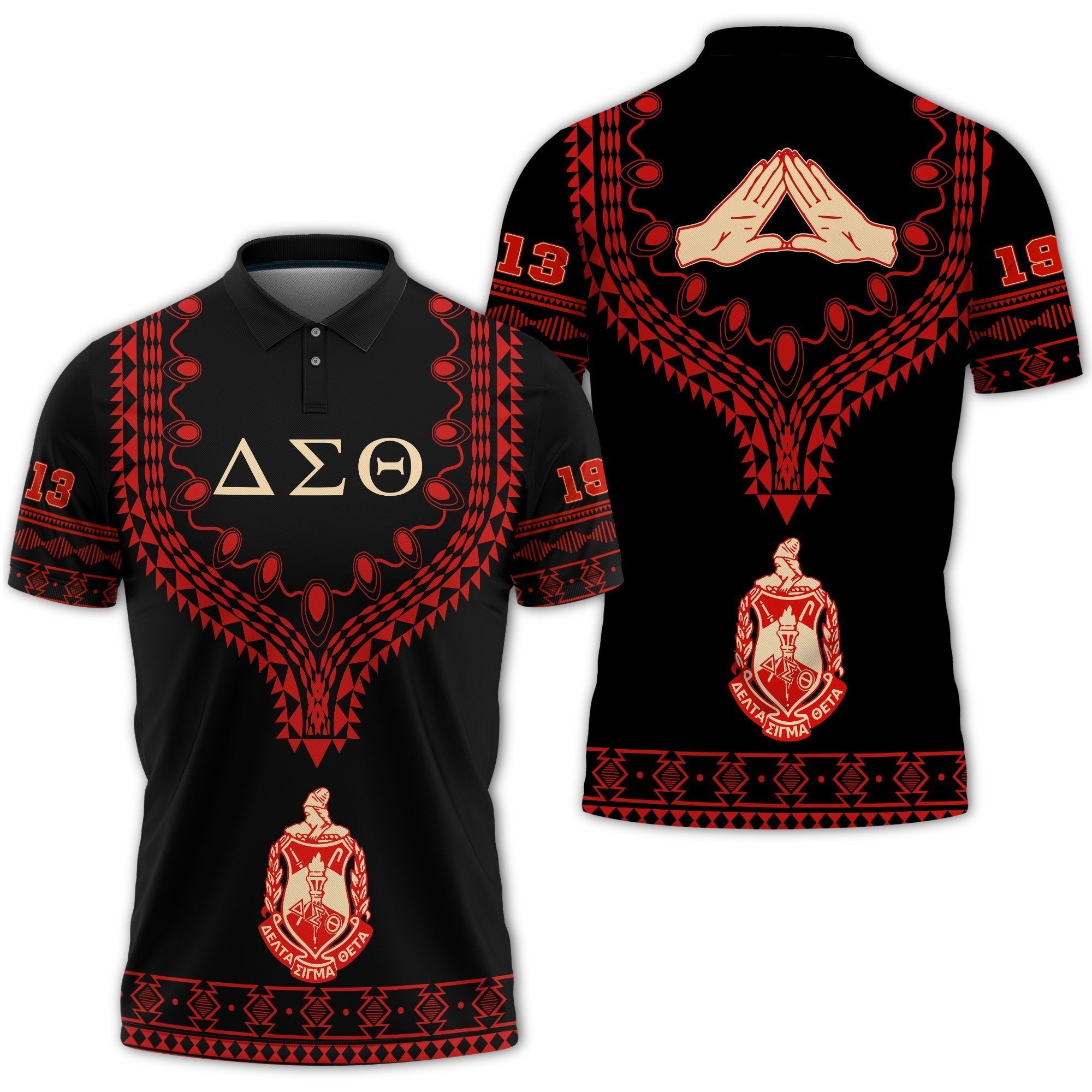 Greek Life Shirt – Delta Sigma Theta Dashiki Polo Shirt – Alva Style