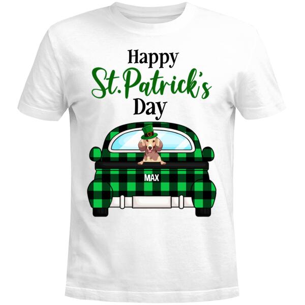 Happy St. Patrick’S Day Dog Car Personalized Shirt Irish St Patricks Day