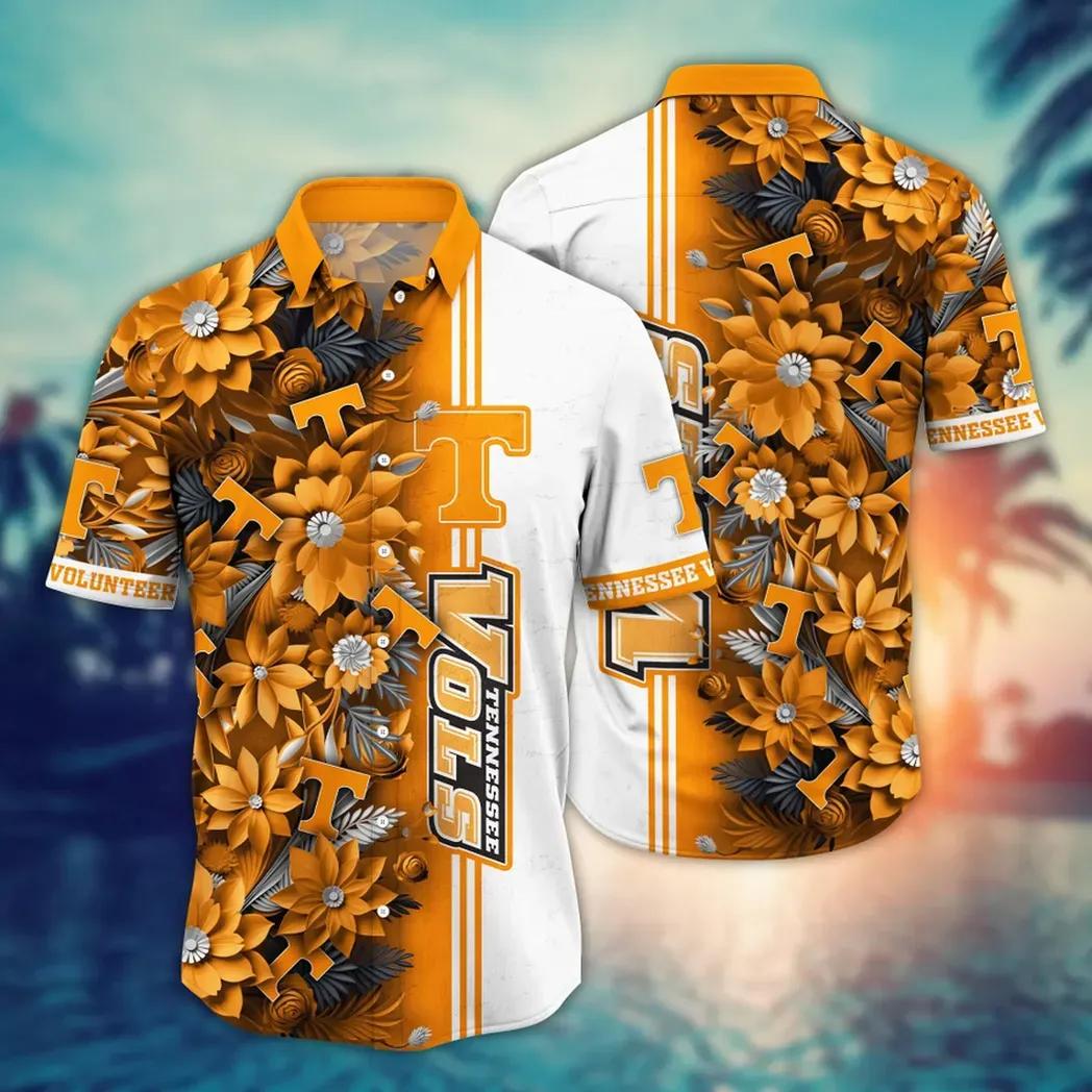 Tennessee Volunteers Ncaa Flower Aloha Hawaiian Shirt 3, Ncaa Hawaiian Shirt