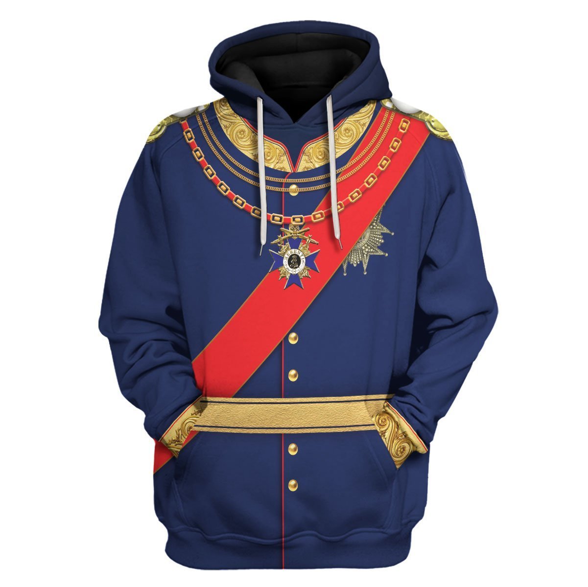 Gearhomies Unisex Hoodie King Ludwig Ii Of Bayern Historical 3D Apparel