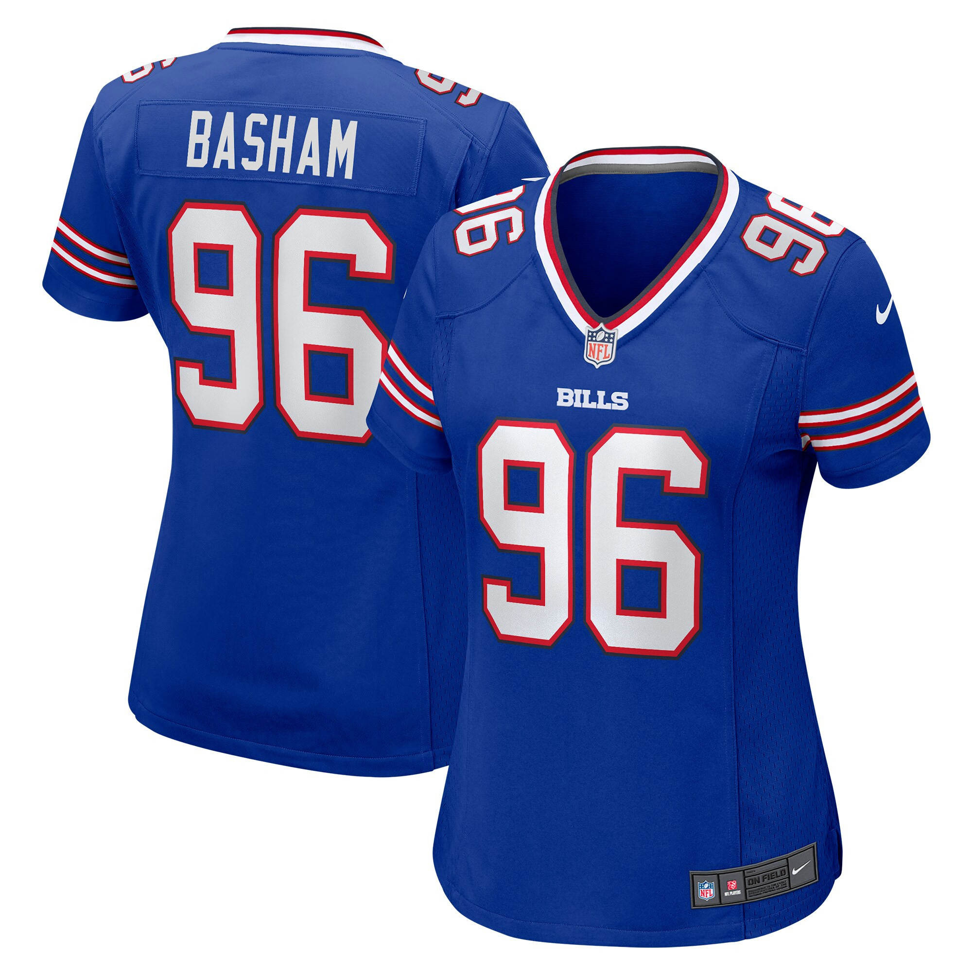 Boogie Basham Buffalo Bills Womens Game Jersey – Royal NFL