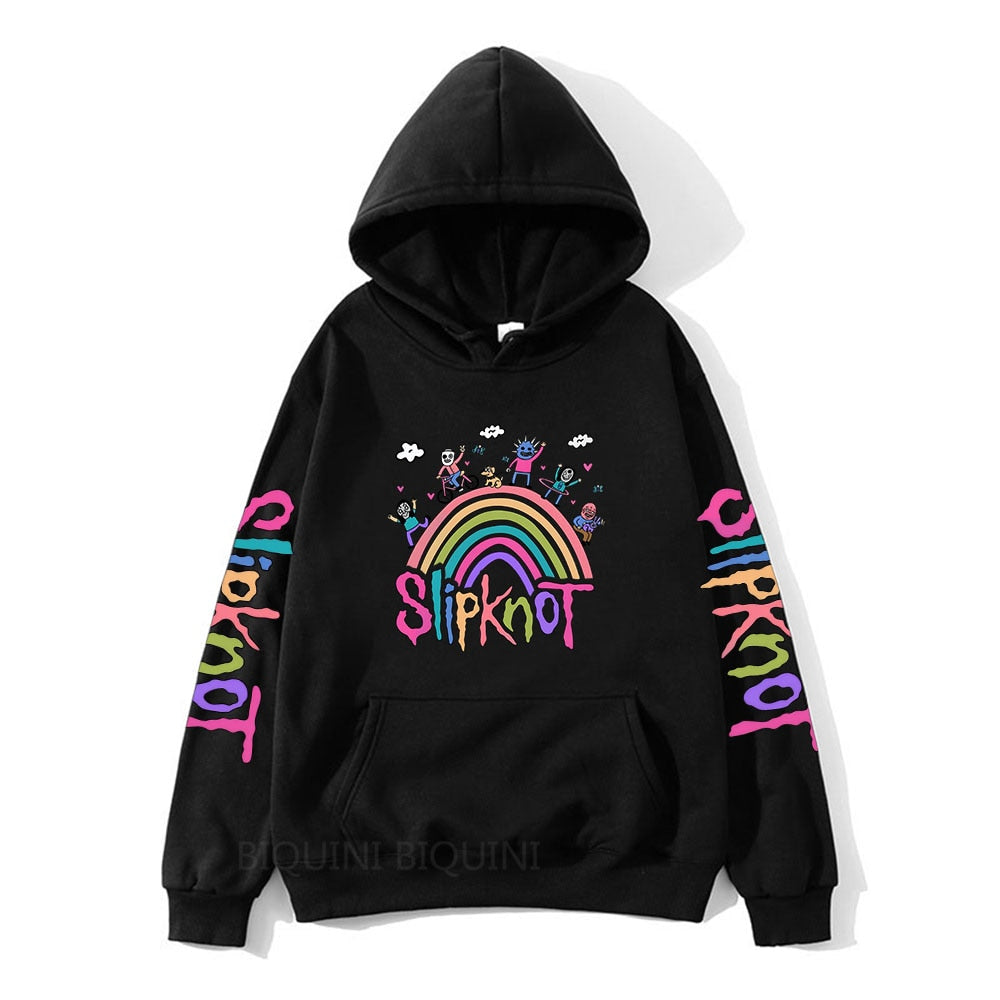 Heavy Metal Long Sleeve Sweatshirts Y2K Streetwear Hoodie Donuink Store