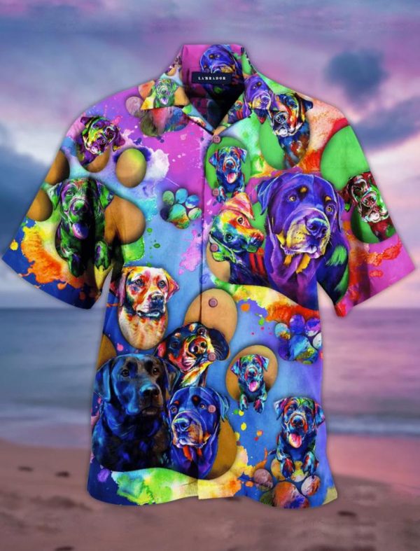 Colorful Rottweiler Hawaii Shirt For Men Women Ha13699