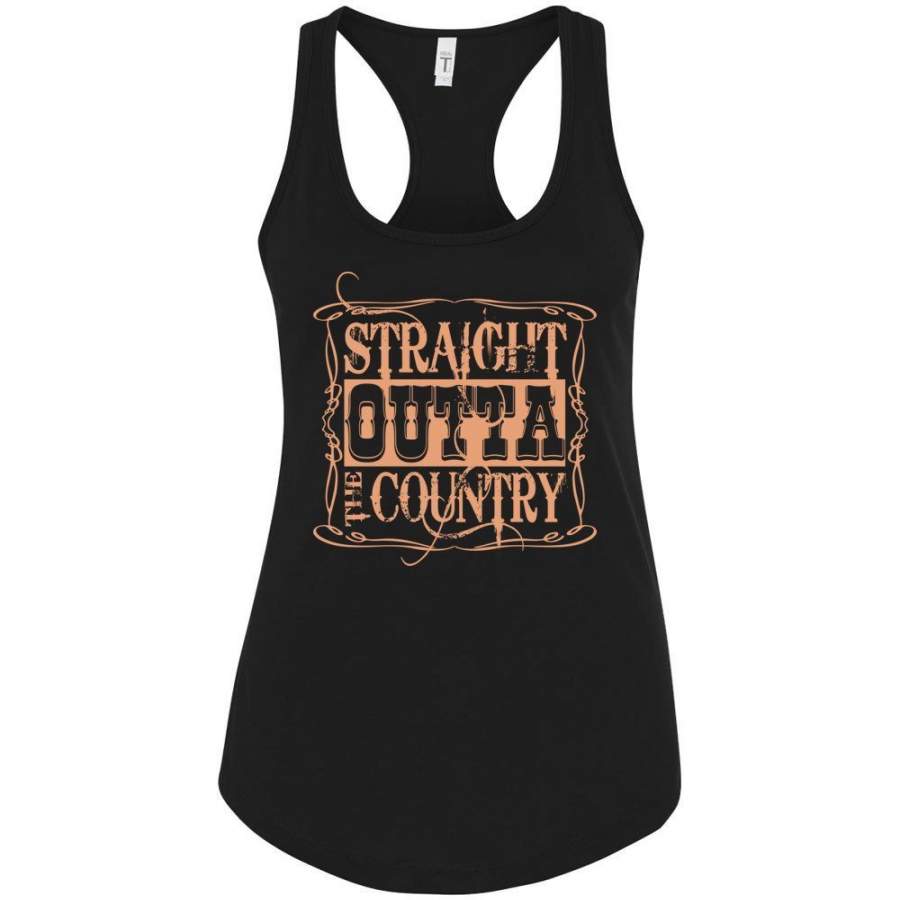 Straight Outta The Country Tank Tops