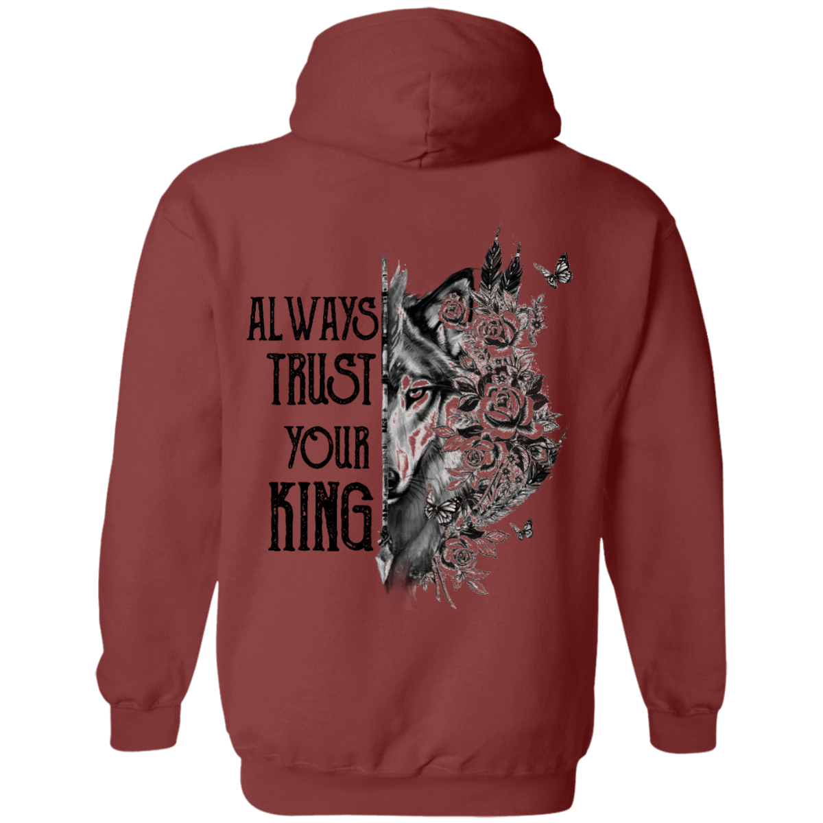 Wolf Always Trust King Hoodies Gift For Love Couple – BT