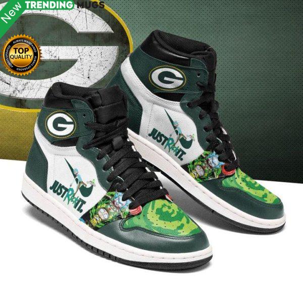 Rick And Morty Green Bay Packers Jordan Sneakers Custom Jordan Shoe Sneaker