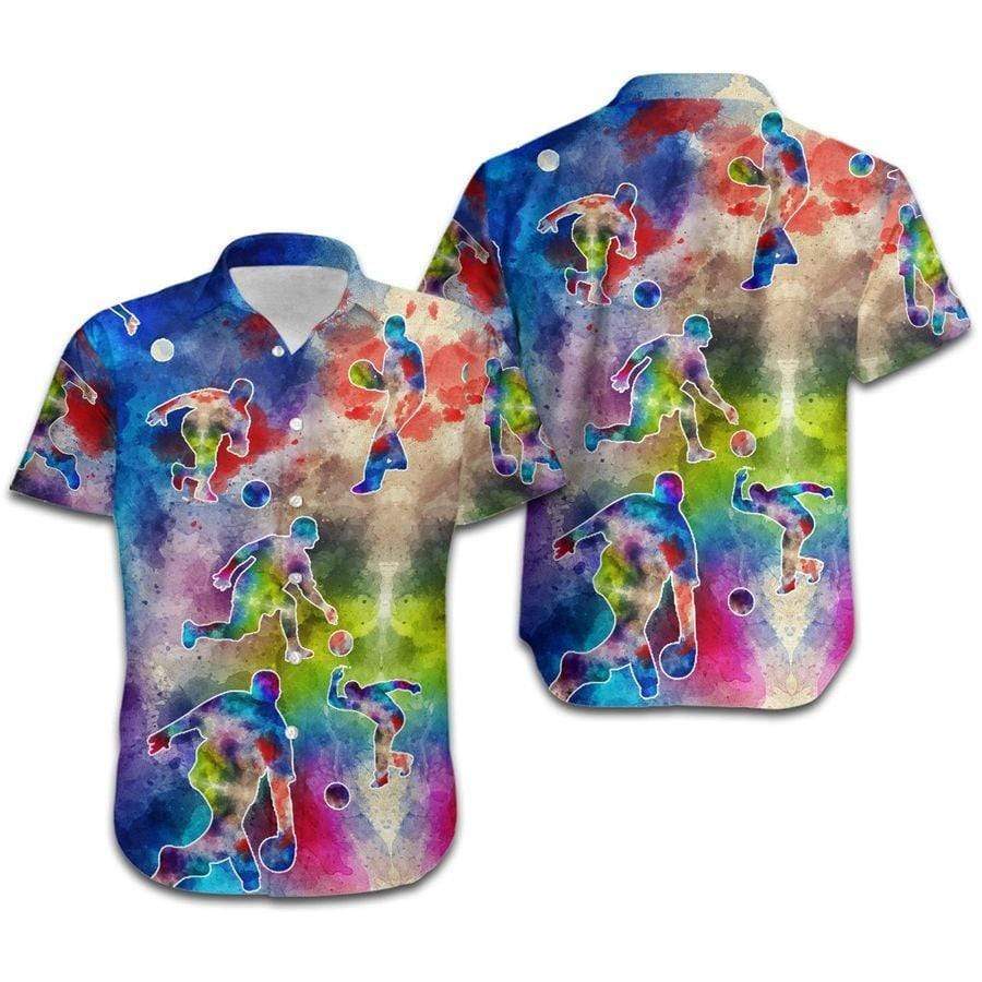 Bowling Colorful Splash Color Hawaii Shirt Unisex Adult Ha84262