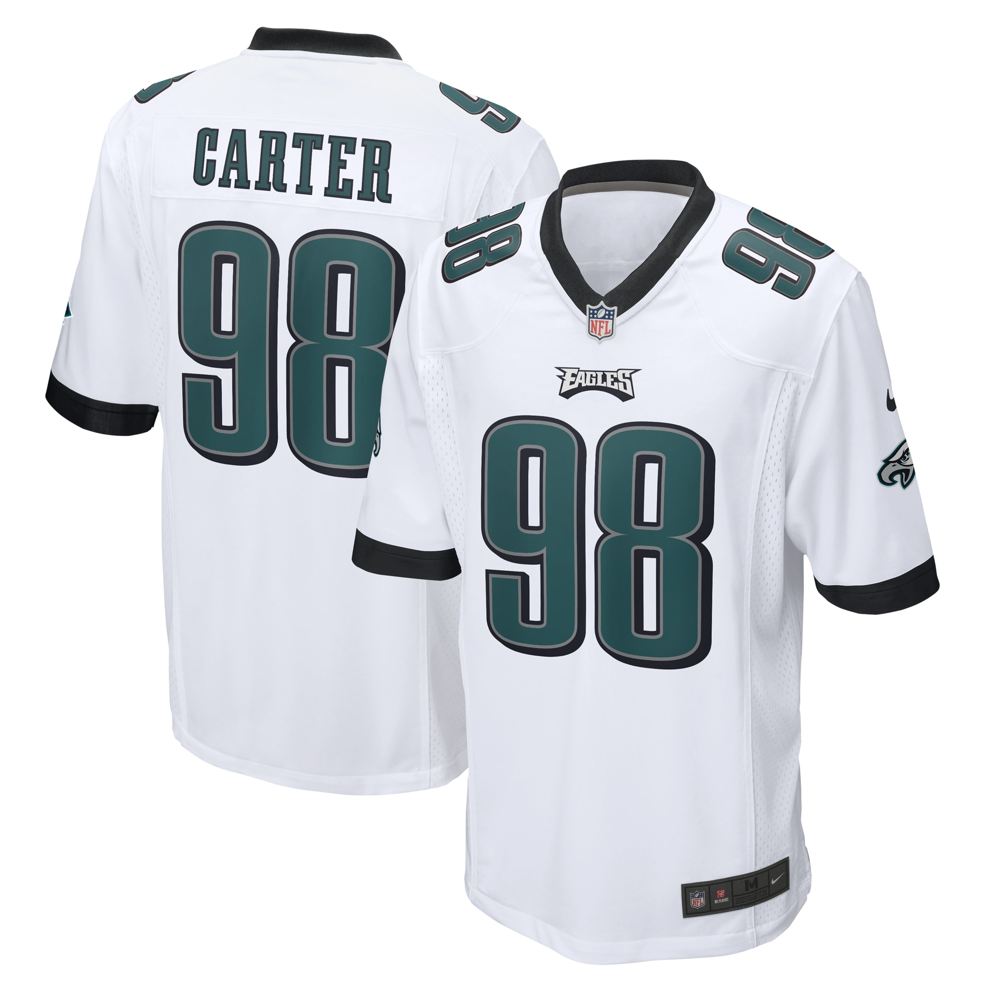 Jalen Carter Philadelphia Eagles Game Jersey – White