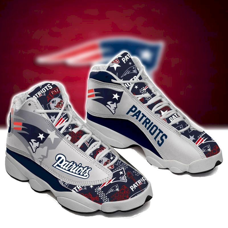 New England Patriots  Jordan 13 Sneakers Sport Shoes For Fan Sneakers For Women For Men