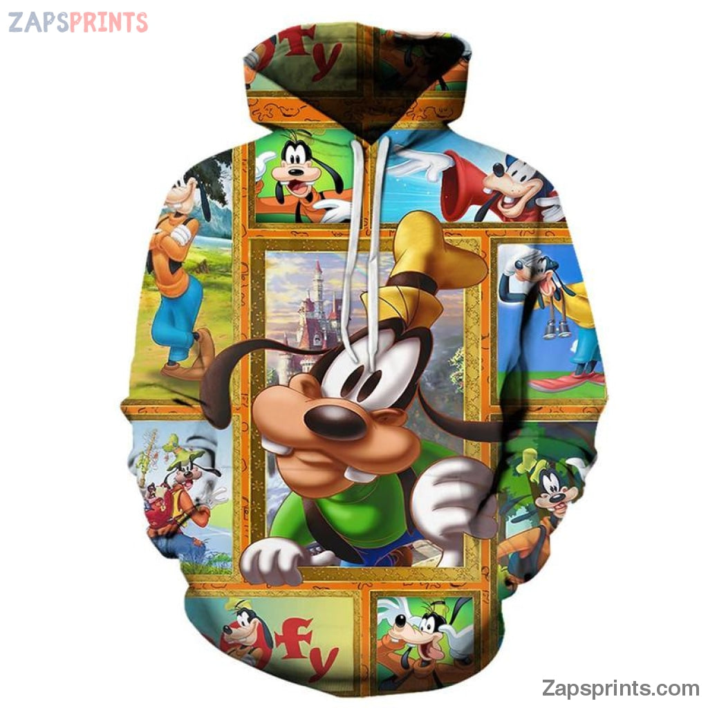 3D Goofy 3D Full Printing Hoodie