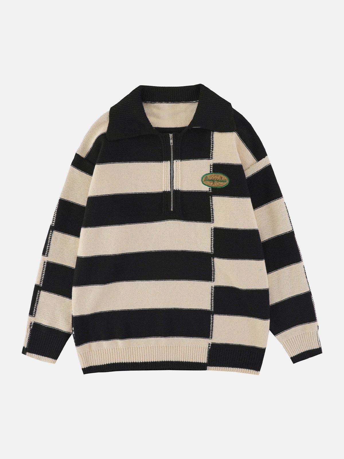 Talishko™ – Stripes Half-Zip Sweater