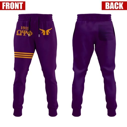 Omega Psi Phi Hand Sign Royal Purple – Black Greek – New Style For Men 3D Jogger Sweatpant