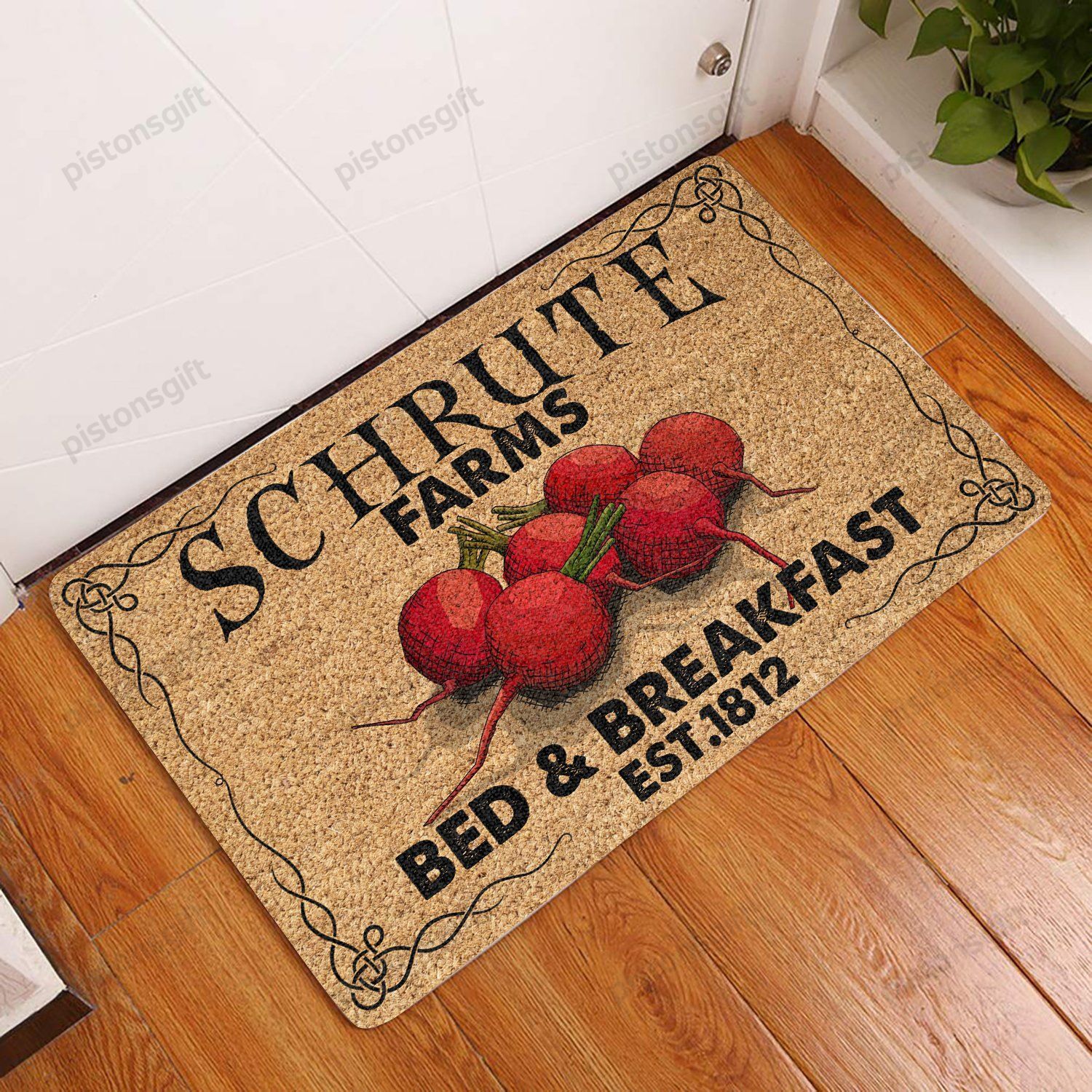 Schrute Farms Coir Pattern All Over Printing Doormat