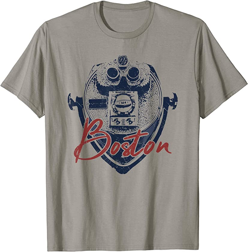 Boston Sightseeing Tour Vintage Binoculars Souvenir T-Shirt