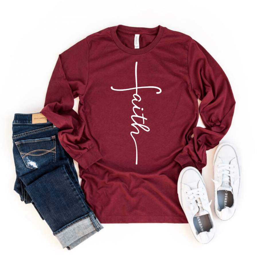 Faith Shirt, Christianity T shirts Clothing, Christian Shirt,  Jesus T Shirts, Religious Shirts for Women, Christian T Shirts Women, Faith Shirts