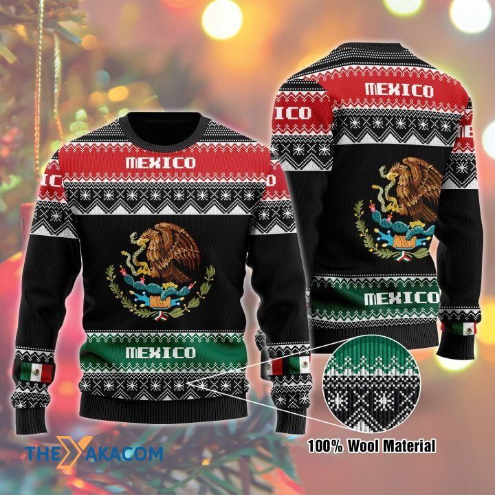 Strong Bird Mexico Gift For Christmas Ugly Christmas Sweater