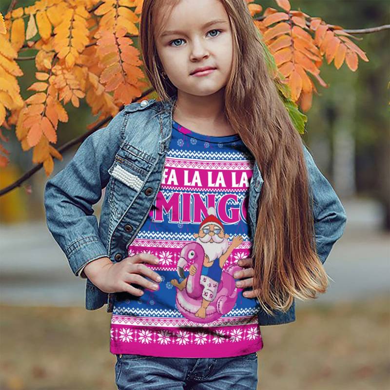 Flamingo Christmas T1609 - All Over Print Holiday Kid Sweater