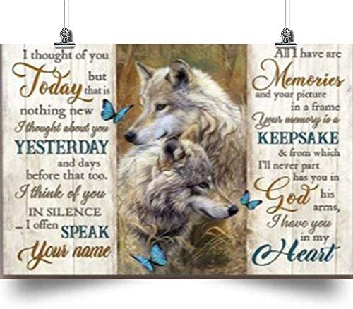 Wolf Horizontal Poster-Speak Your Name-Home Decoration Poster, Wall Poster, Home And Room Decoration, Gifts For Friends And Relatives, Souvenirs.