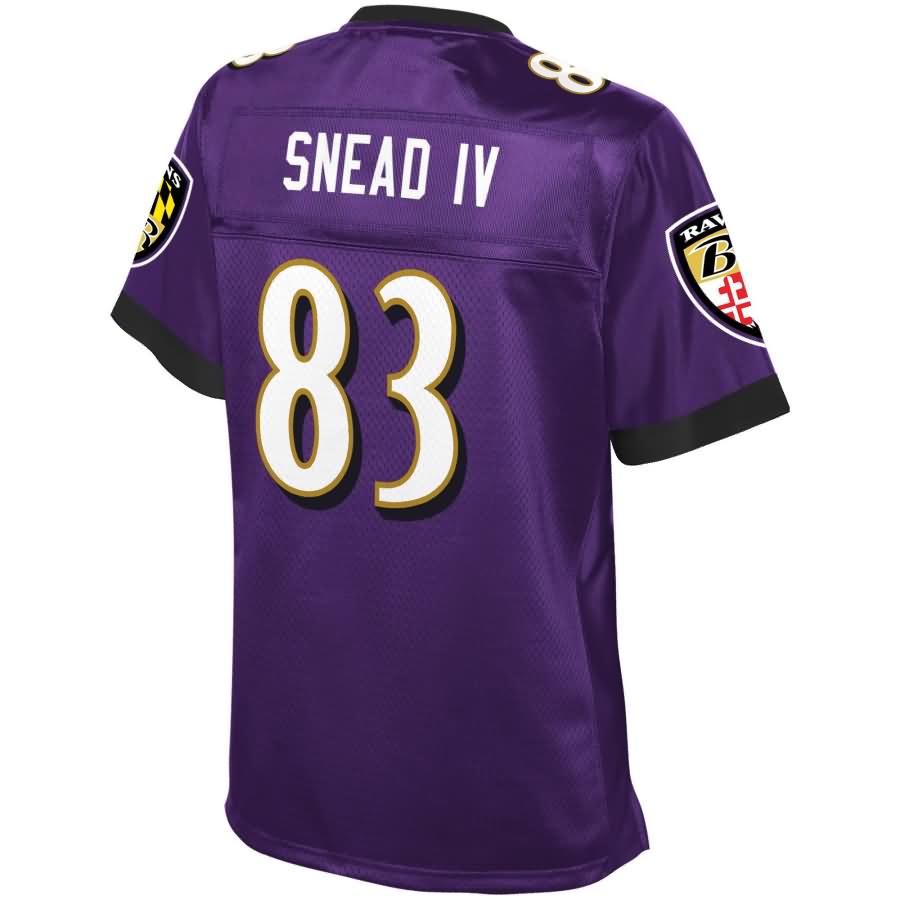 Willie Snead Baltimore Ravens NFL Pro Line Womens Player Jersey – Purple