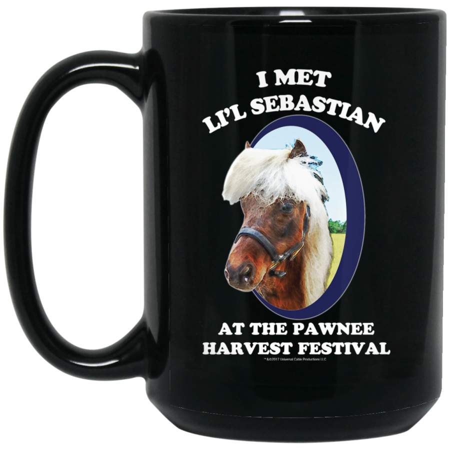 Parks and Recreation Li’l Sebastian Black Big Mug