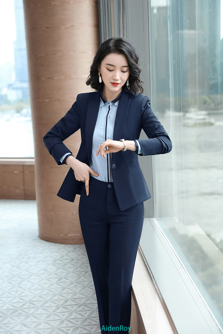 Autumn Winter Elegant Designer Office Ladies Women Work Wear Dress Jacket Blazer Skirt Suits Suit 2 Pieces Sets Plus Size S-5XL alx