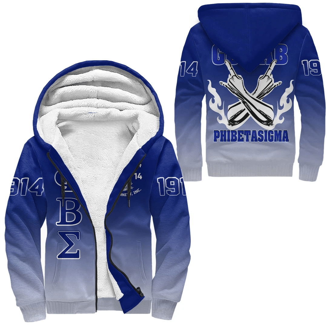 Africa Zone Hoodie – Phi Beta Sigma Gradient Sherpa Hoodies A31