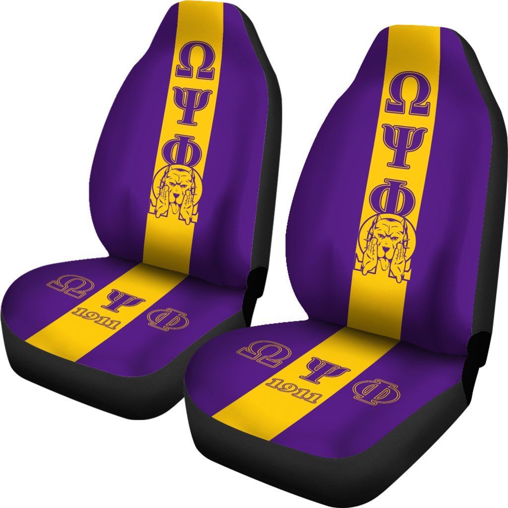 Africa Zone �Car Seat Covers – Omega Psi Phi Straight Car Seat Covers J09