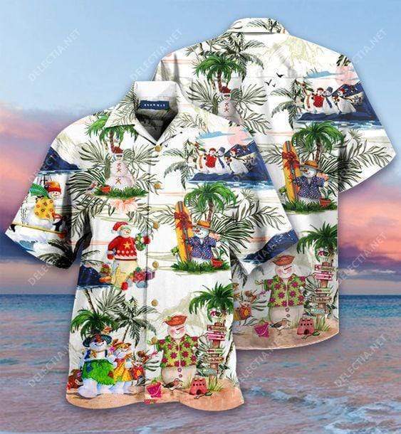 Amazing Snowman Hawaii Shirt For Men Women Adult Ha77196