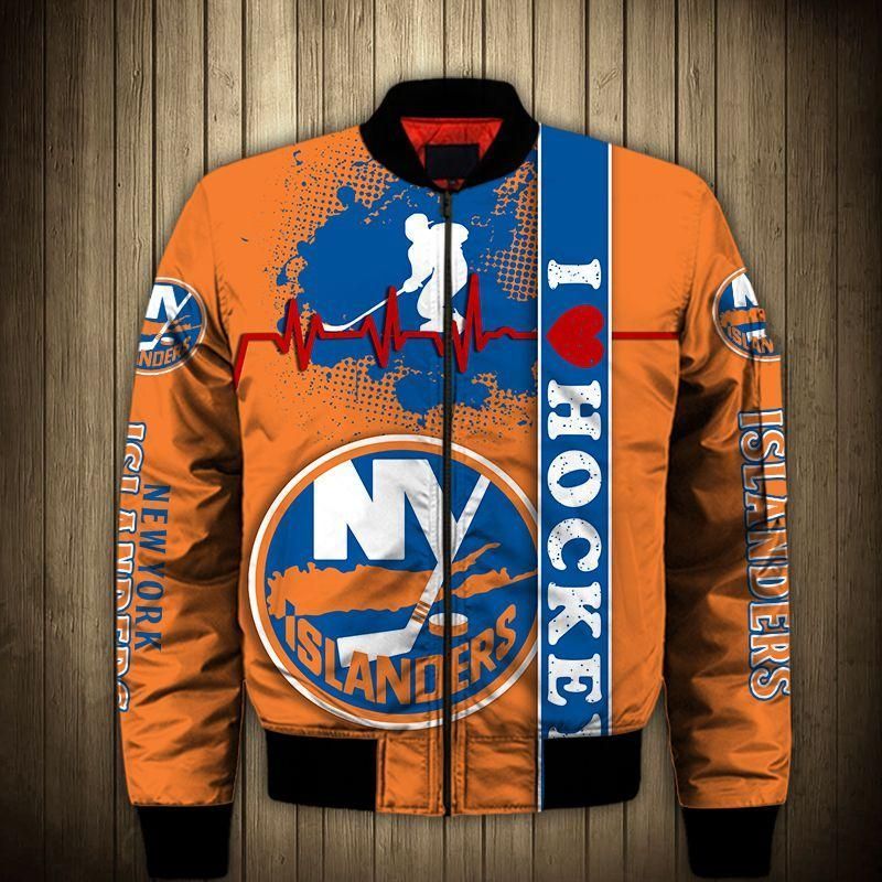 Men’s New York Islanders Jacket 3d