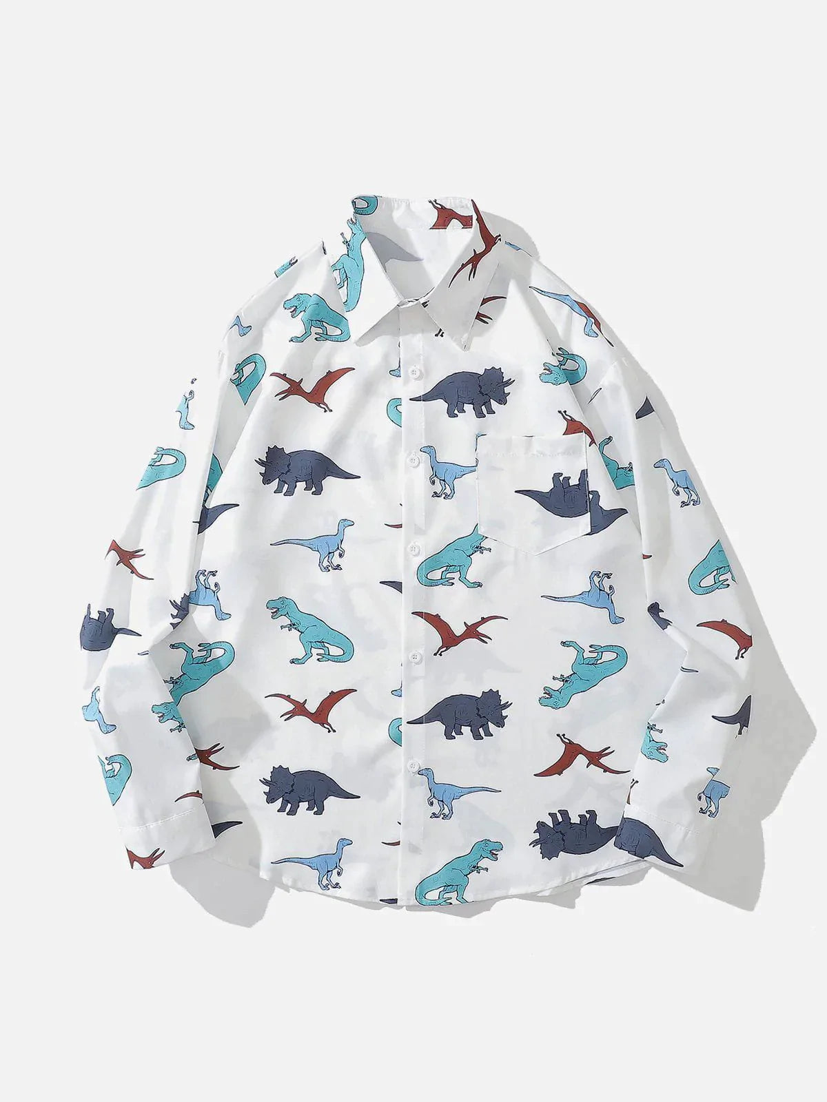 Talishko™ – Dinosaur Print Long-Sleeved Shirt