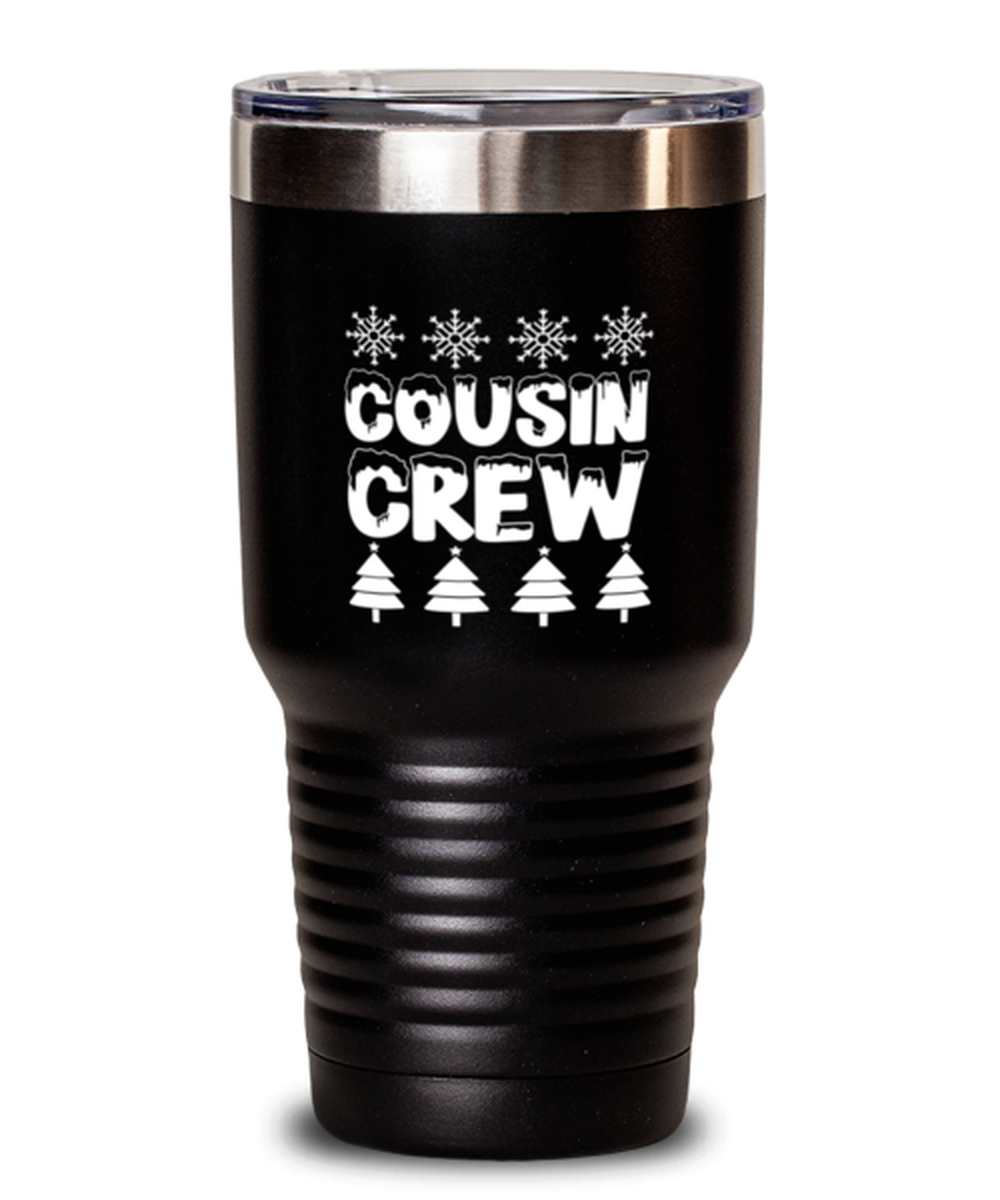 30 Oz Tumbler Stainless Steel Insulated  Funny Cousin Crew Relatives Family Christmas