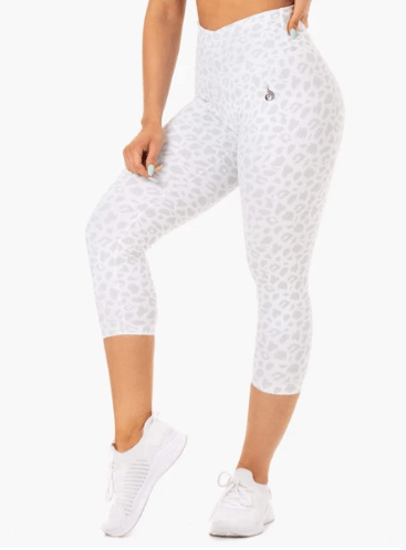 AMAZON 7/8 LEGGINGS  SNOW LEOPARD