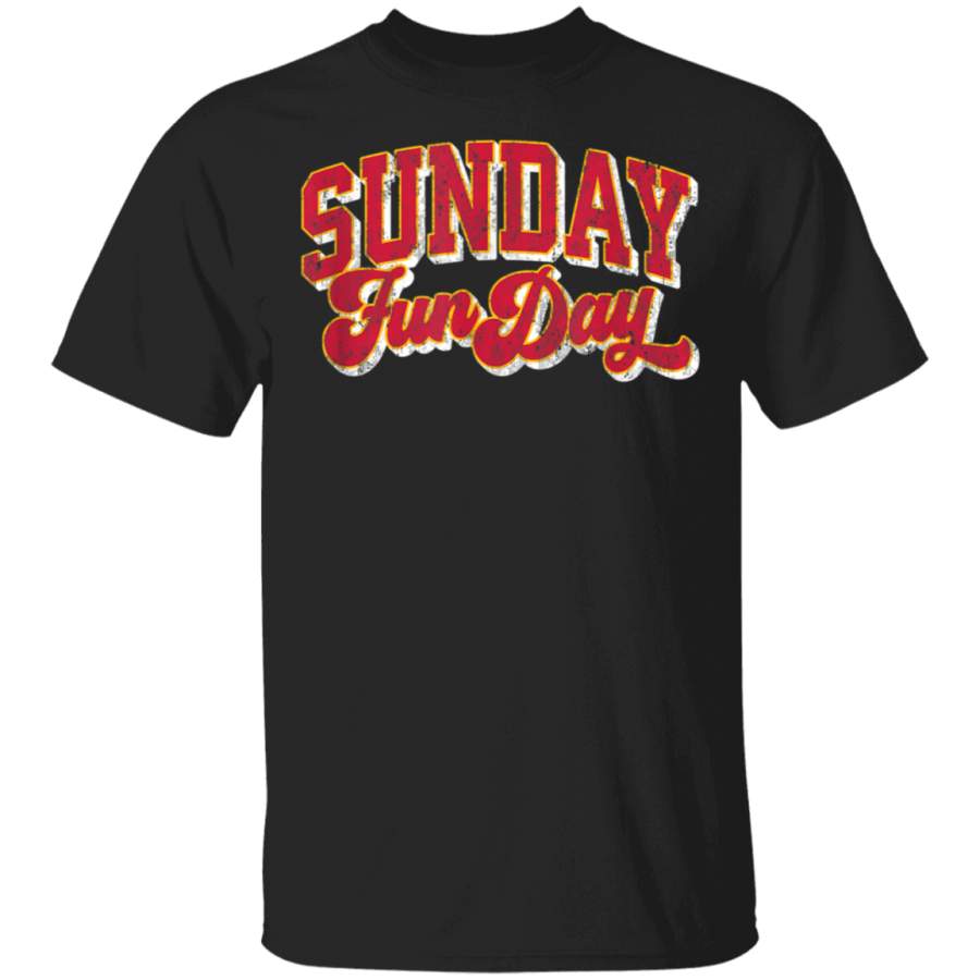 Vintage Sunday Funday Kansas City Football Retro Fun Day TShirt