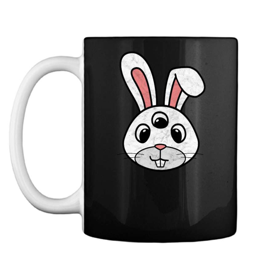 Cute 3-Eyed Easter Bunny Shirt – Retro Funny & Creepy! Mug